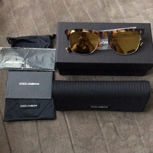 NWT Dolce & Gabbana 53mm Clubmaster Sunglasses - Picture 5 of 8